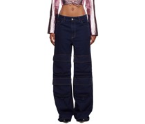 Indigo Cargo Jeans