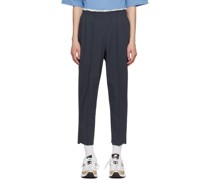 Navy Elasticized Trousers