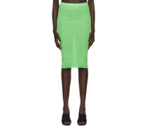 Green Rib Tube Skirt