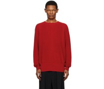 Red Front Seam Sweater