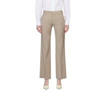 Taupe Bootcut Trousers