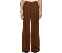 Brown Wide Leg Trousers