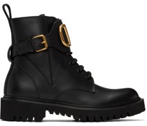 Black VLogo Boots