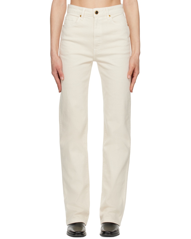 KHAITE Damen Off-White Danielle Jeans