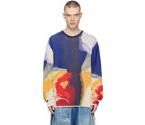 Blue Jacquard Sweater
