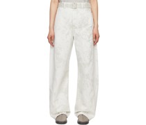 Off-White Twisted Belted Jeans