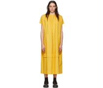 Yellow 'The Poet' Midi Dress