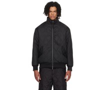 Black Zip Reversible Down Jacket