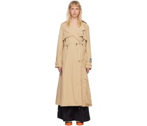 Tan Cinched Trench Coat