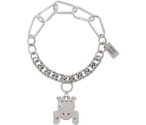 Silver Queen Carabiner Necklace