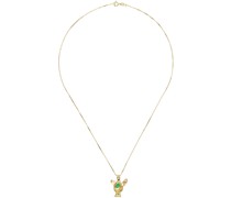 Gold Deer Pendant Necklace