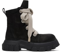 Black Jumbo Laced Bozo Tractor Boots
