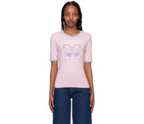 SSENSE Exclusive Pink Butterfly T-Shirt