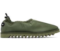 Khaki Nylon Loafers
