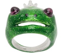 Green Frog Prince Ring