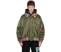 Khaki Alpha Industries Edition MA-1 Bomber Jacket
