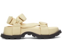 Off-White Leather Chunky Sole Sandals