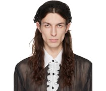 SSENSE Exclusive Black Daisy Dot Scarf
