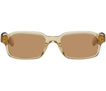 SSENSE Exclusive Beige Hanky Sunglasses