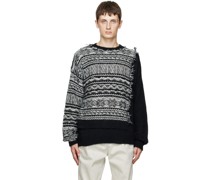 Black Jacquard Sweater