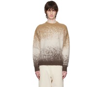 Beige Fuzzy Gradient Sweater