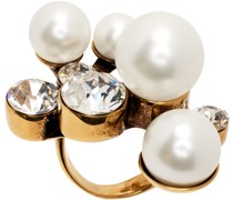 Gold Faux-Pearl Ring