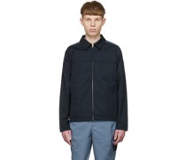 Navy Polyester Jacket