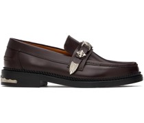 SSENSE Exclusive Burgundy Loafers