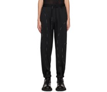 Black Piping Lounge Pants