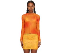 SSENSE Exclusive Orange Long Sleeve T-Shirt