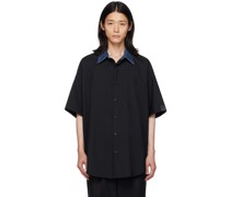 Black Paneled Shirt