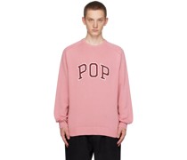 Pink Appliqué Sweater