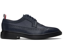 Navy Rubber Sole Longwing Brogues