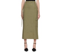 Khaki Rina Maxi Skirt