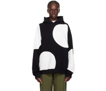 Black & White Paneled Hoodie
