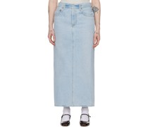 Blue Verona Denim Maxi Skirt
