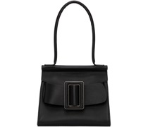 Black Soft Leather Karl 24 Bag