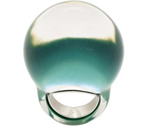 Transparent & Blue Ball Ring