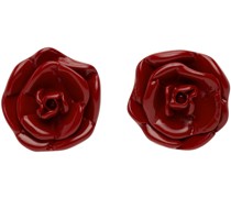 Red Rosa Earrings