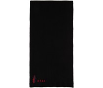 Black Knit Hand Repaired Scarf