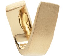 Gold Brushed Single Earring