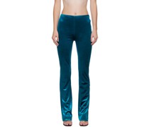 Blue Slim-Fit Trousers