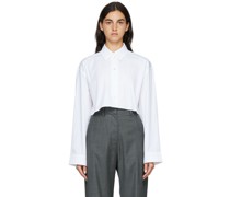 White Cropped Shirt