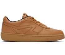 Tan Retro Court Sneakers