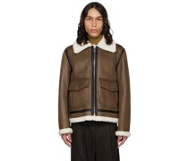 Brown Tommy Faux-Shearling Jacket