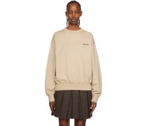 Beige Basic Sweatshirt