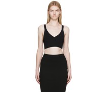 Black Ribbed Tank Top