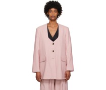Pink Oversized Drapey Blazer