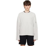 Gray Paneled Sweatshirt