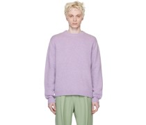 Purple Jacquard Sweater